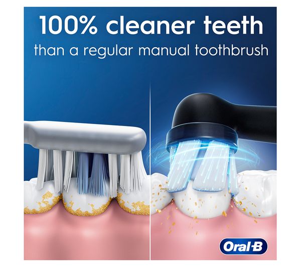 ORAL B iO 2 Electric Toothbrush Set - Night Black & Calm Pink Duo