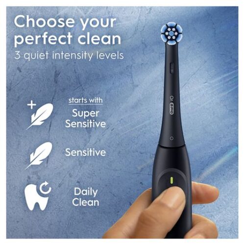 ORAL B iO 2 Electric Toothbrush Set - Night Black & Calm Pink Duo