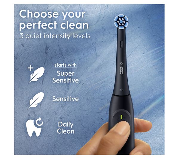 ORAL B iO 2 Electric Toothbrush Set - Night Black & Calm Pink Duo