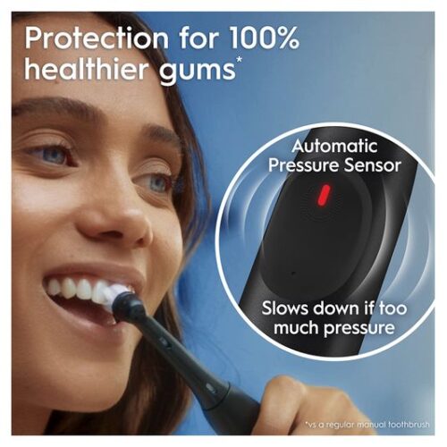 ORAL B iO 2 Electric Toothbrush Set - Night Black & Calm Pink Duo
