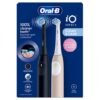 ORAL B iO 2 Electric Toothbrush Set - Night Black & Calm Pink Duo