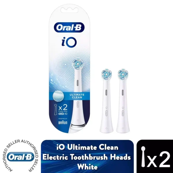 Oral-B iO Ultimate Clean Toothbrush Heads, Pack of 2 Counts
